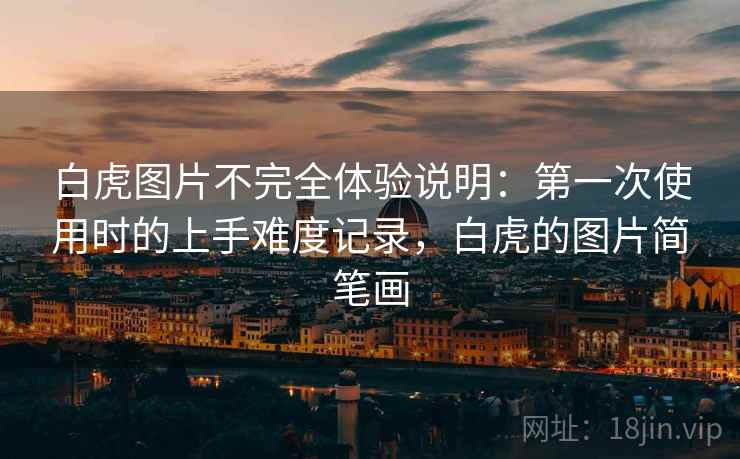 白虎图片不完全体验说明：第一次使用时的上手难度记录，白虎的图片简笔画