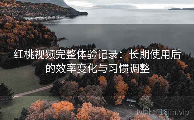 红桃视频完整体验记录:长期使用后的效率变化与习惯调整 红桃视频完整体验记录:长期使用后的效率变化与习惯调整