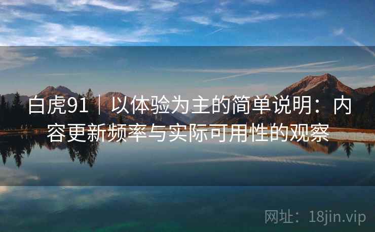 白虎91｜以体验为主的简单说明：内容更新频率与实际可用性的观察