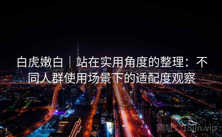 白虎嫩白｜站在实用角度的整理：不同人群使用场景下的适配度观察