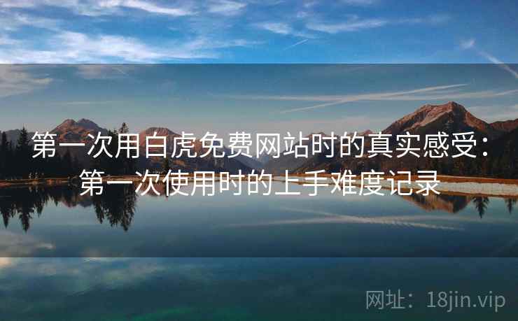 第一次用白虎免费网站时的真实感受：第一次使用时的上手难度记录