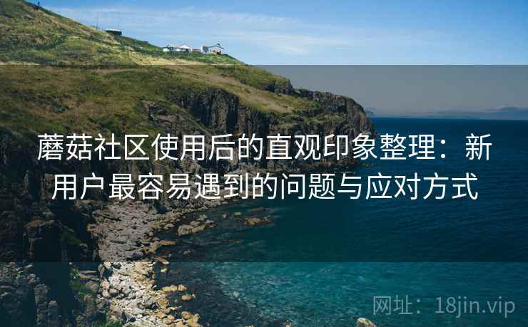蘑菇社区使用后的直观印象整理:新用户最容易遇到的问题与应对方式 蘑菇社区使用后的直观印象整理:新用户最容易遇到的问题与应对方式