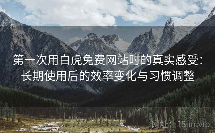 第一次用白虎免费网站时的真实感受:长期使用后的效率变化与习惯调整 第一次用白虎免费网站时的真实感受:长期使用后的效率变化与习惯调整
